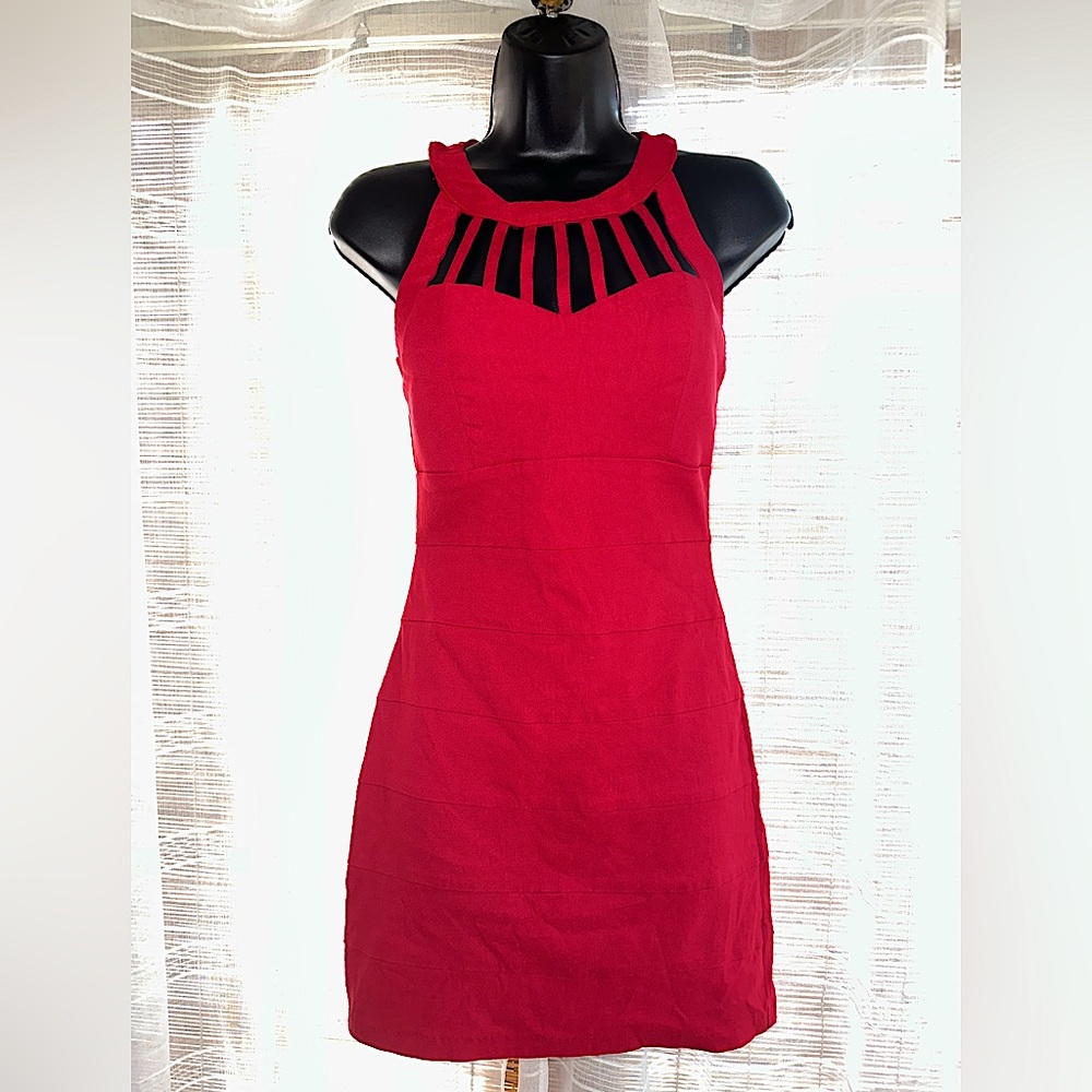 Trixxi Red Bodycon Mini Dress